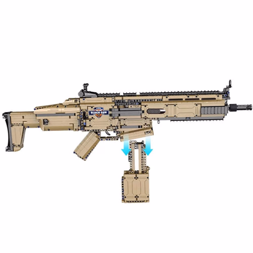 CaDa Scar - 3 CaDa - SCAR - 1406 elementów replika broni