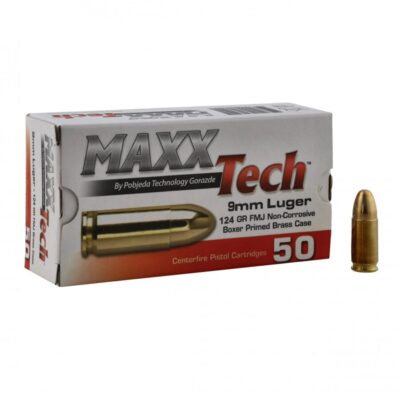Maxxtech 9x19 9mm 124gr/8g Rzeszow Leżajsk Carpatia Arms sklep z bronią gun store