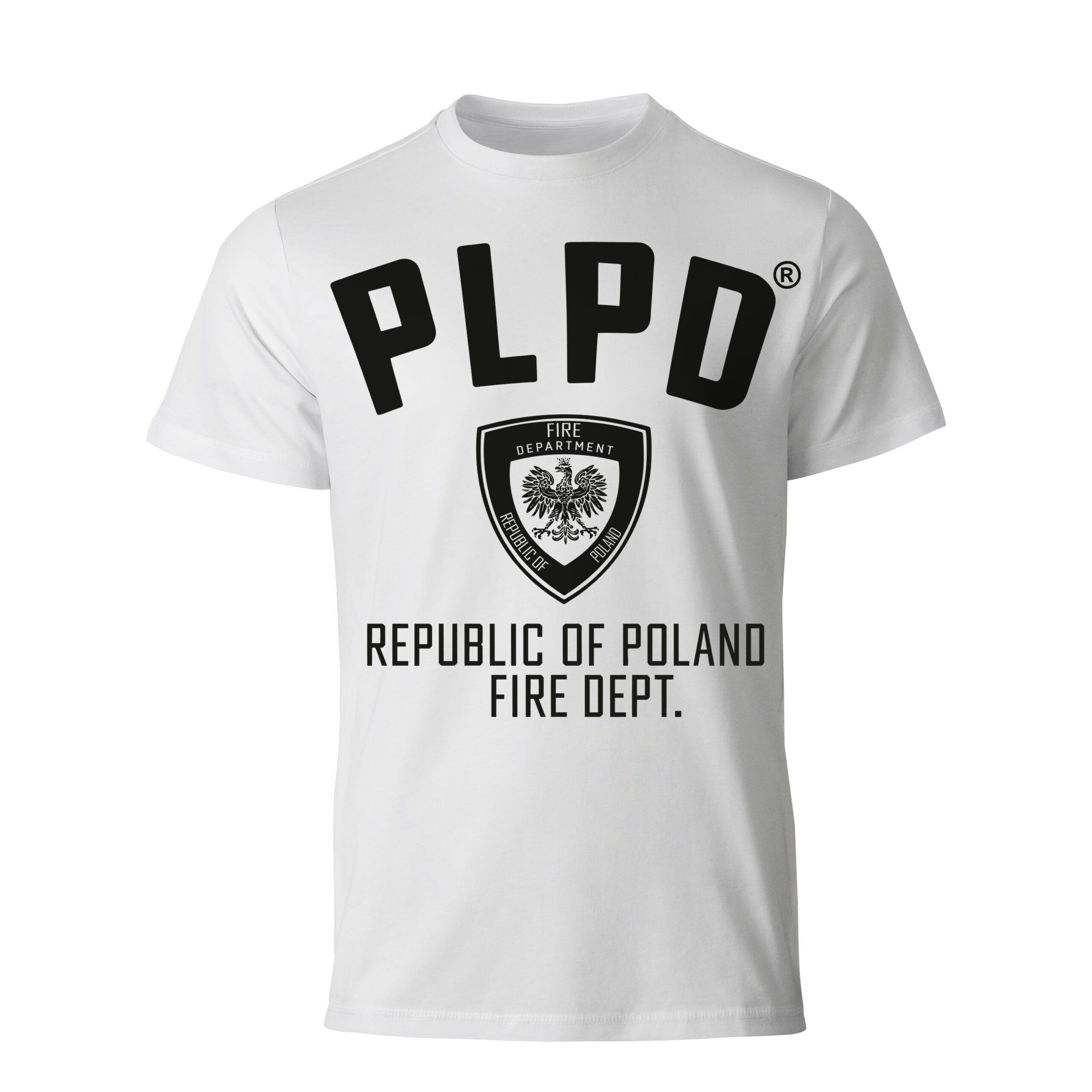 nowa plpd x resgear white black bez tla 2 Koszulka PLPD x RESGEAR Classic White/Black - wysoka jakość